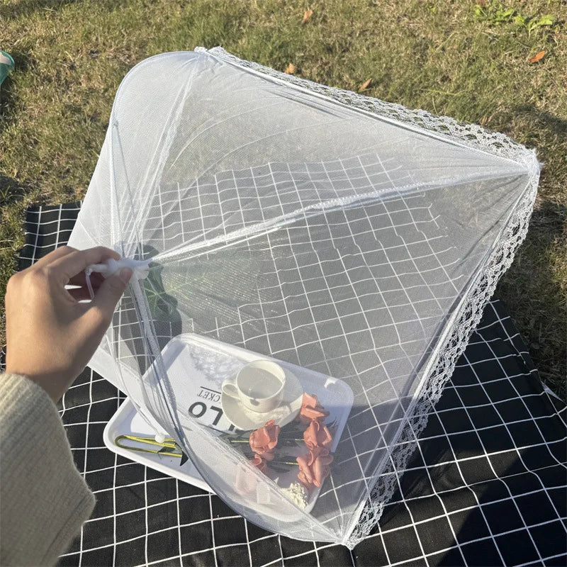 Pop-Up Food Mesh Cover - Foldable Insect-Proof Umbrella
