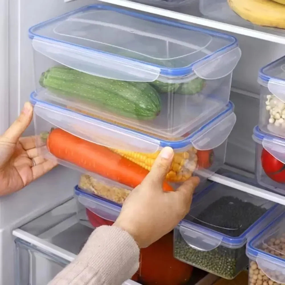 Refrigerator Storage Boxes - Fresh-Keeping Containers with Lids