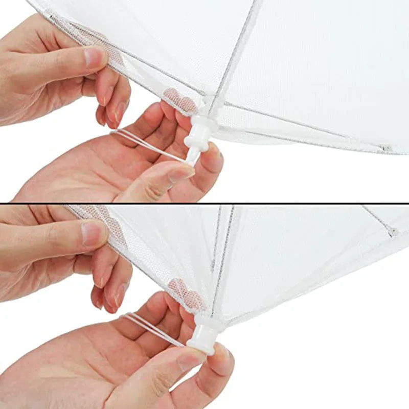 Pop-Up Food Mesh Cover - Foldable Insect-Proof Umbrella