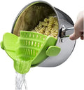 Universal Clip-On Pot Strainer - Adjustable Silicone Drainer