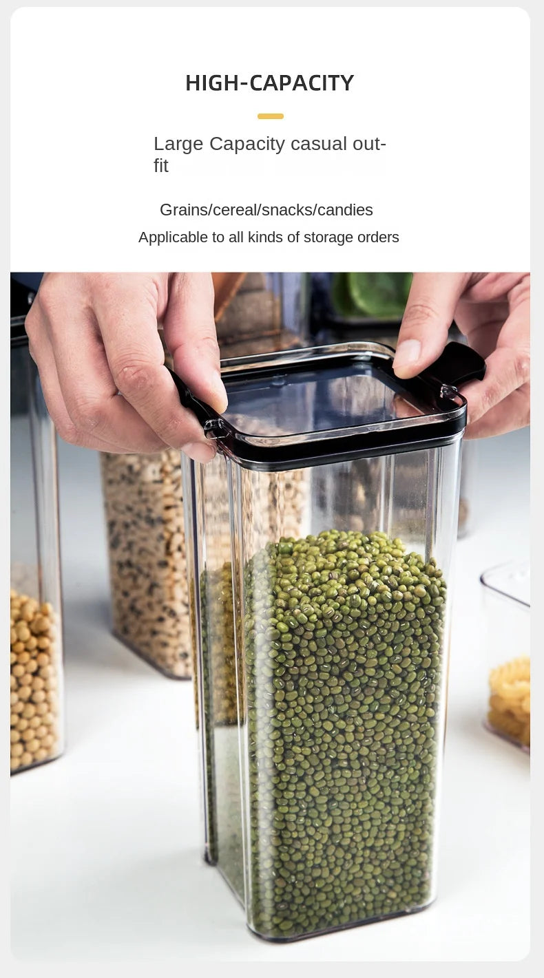 Sealed Storage Jars Set - Large Capacity Kitchen Organizer