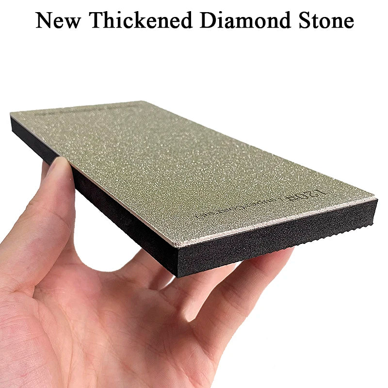 Diamond Knife Sharpening System - 15° Angle with Non-Slip Base