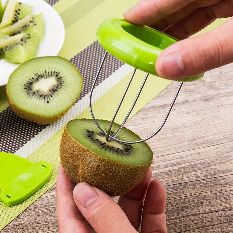 Kiwi Cutter and Peeler - Fast Fruit Slicer Tool