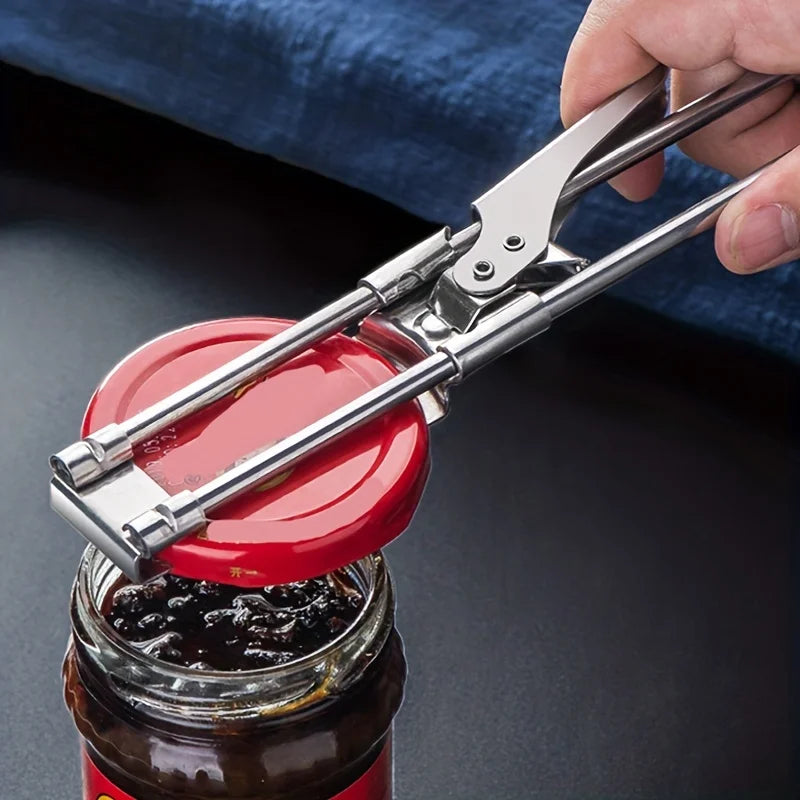 Manual Can Opener - Adjustable Stainless Steel Multi-Function Tool
