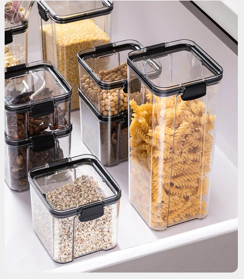 Sealed Storage Jars Set - Large Capacity Kitchen Organizer