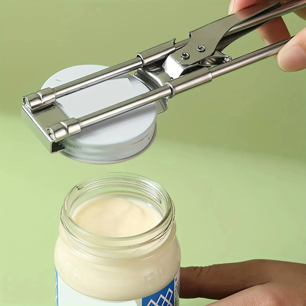 Manual Can Opener - Adjustable Stainless Steel Multi-Function Tool